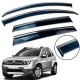 Дефлекторы окон (ветровики) для Renault Duster I 2010-2018 c нерж. хром полоской (HAWK)
