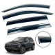 Дефлектори вікон (вітровики) для Jeep Cherokee (KL) 2014-2021 нерж. з хром полоскою (HAWK)