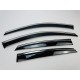 Дефлекторы окон (ветровики) для Lexus RX II 300/330/350/400 2004-2009 с нерж. хром полоской (HAWK)