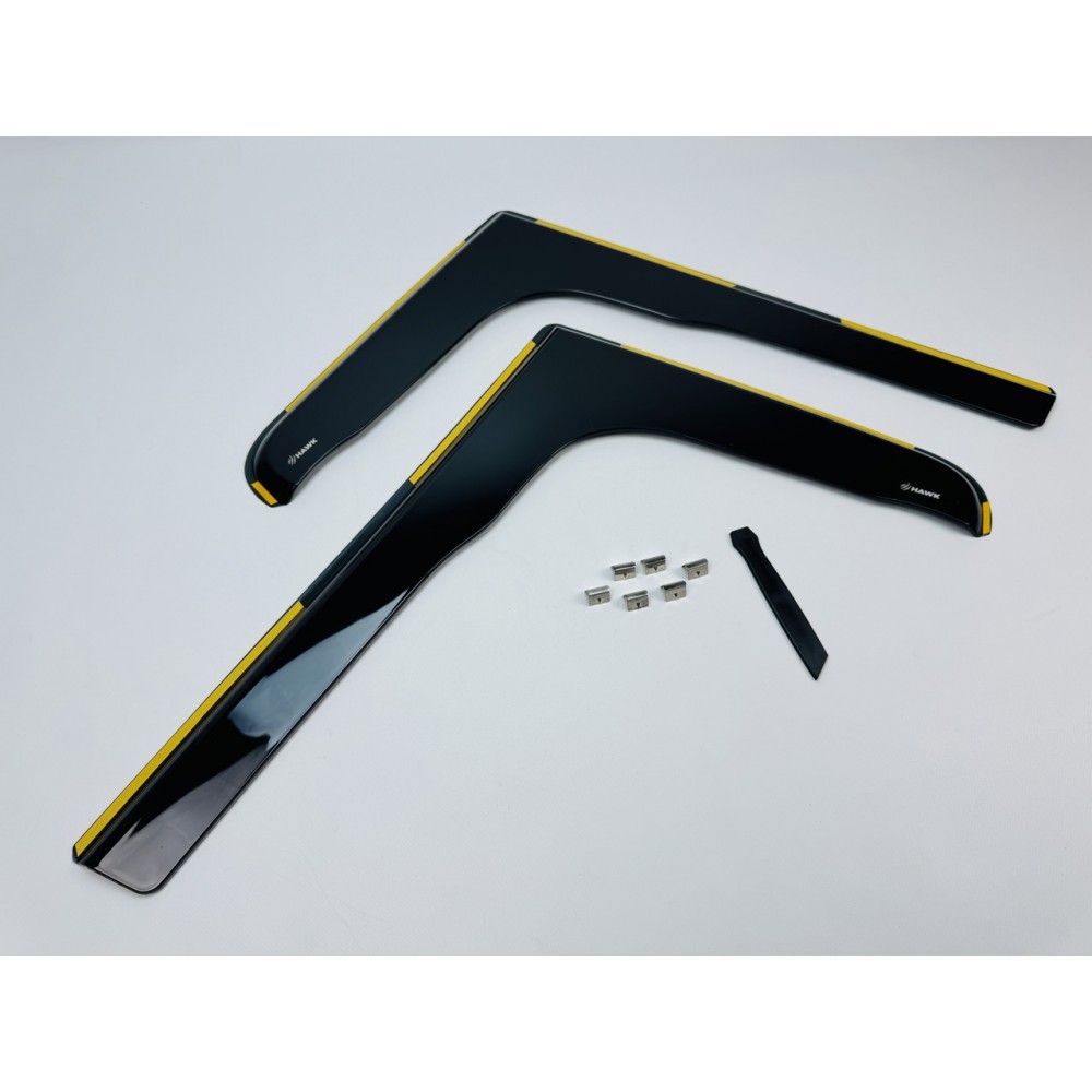 Дефлекторы окон (ветровики) для FORD TRANSIT 2000-2013 вставні  (HAWK)