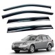 Дефлекторы окон (ветровики) для Subaru OUTBACK 2015-2020 c нерж. хром полоской (DEHAWKFL)