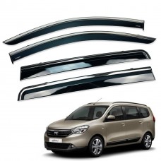 Дефлектори вікон (вітровики) для Renault Duster II 2018+ вставні (HAWK)