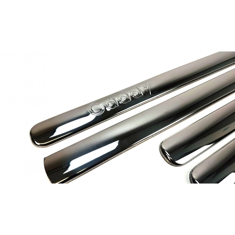 Накладки на бічні двері для Volkswagen Caddy 2004-2009 (Хром-нерж, 4шт.) (TAN24)