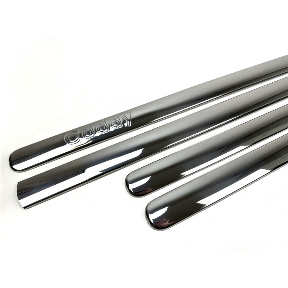 Накладки на бічні двері для Volkswagen Caddy 2004-2009 (Хром-нерж, 4шт.) (TAN24)