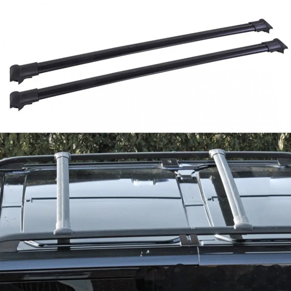 Поперечки на рейлінги (137 см) Чорний хром STF