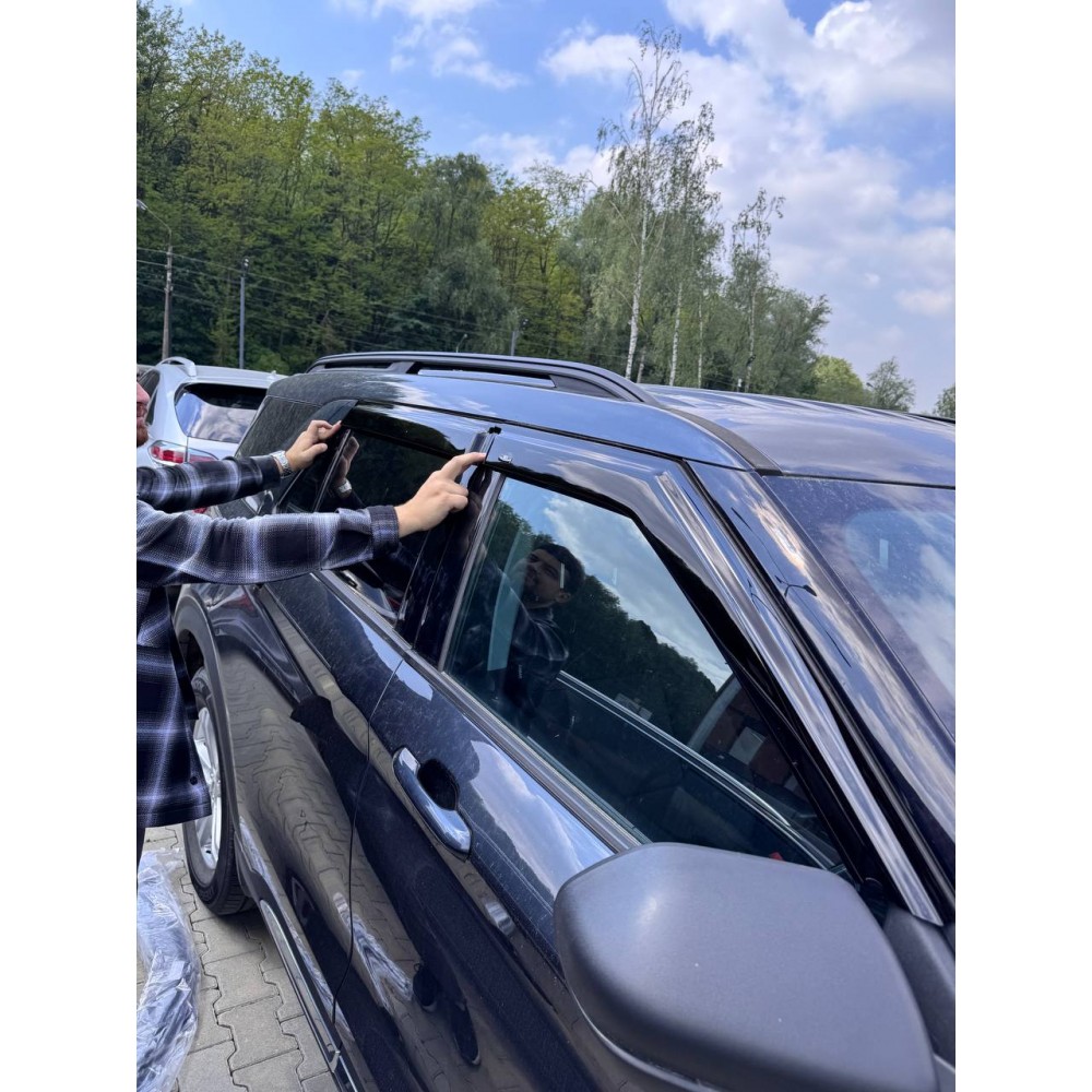 Дефлекторы окон (ветровики) Ford Explorer 2019+ HIC