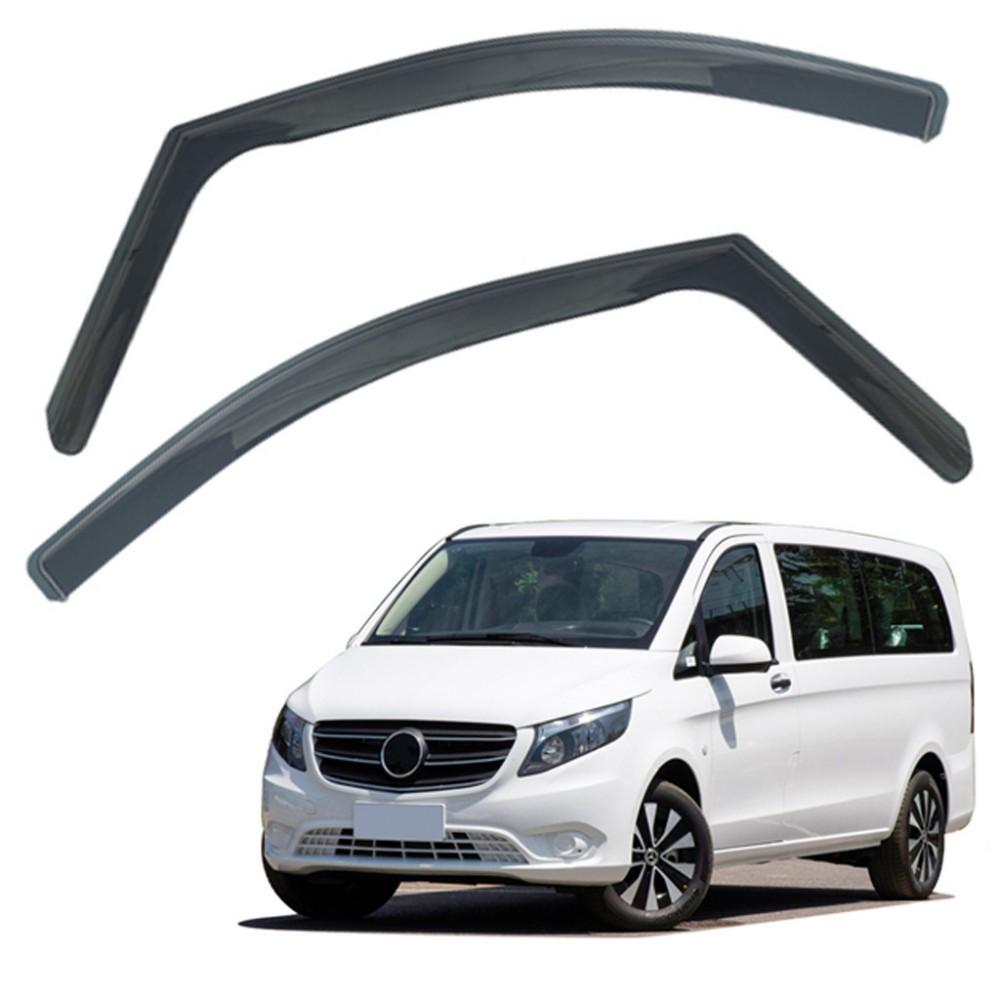 Дефлектори вікон (вітровики) для Mercedes C-CLASS (W204)  2008-2014 (вст, 4шт) (HAWK)