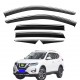 Дефлектори вікон (вітровики) для Nissan X-TRAIL / ROGUE T33 2021+ з нерж.хром полоскою (HAWK)