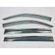 Дефлекторы окон (ветровики) для Volkswagen ATLAS / TERAMONT  c нерж. хром полоской (HAWK)