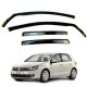 Дефлектори вікон (вітровики) для Volkswagen Golf-6 2008-2012 HB ВСТАВНІ (HAWK)