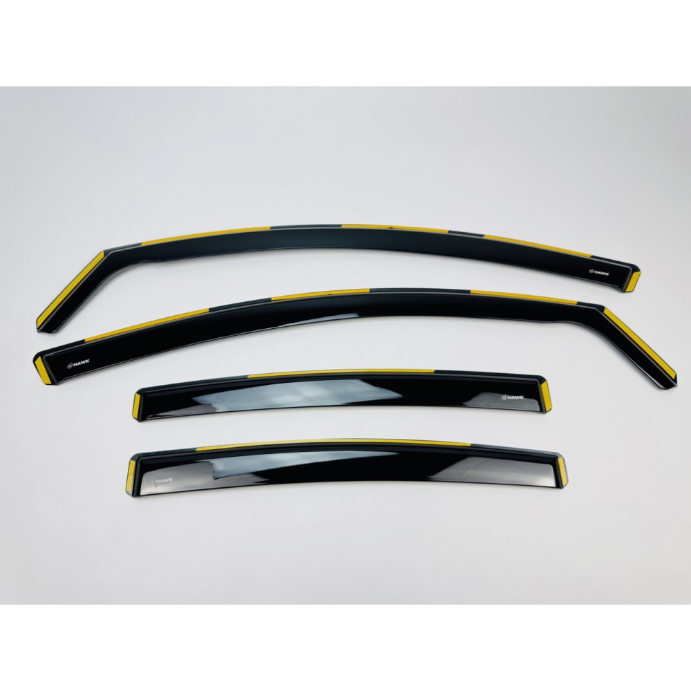 Дефлектори вікон (вітровики) для Volkswagen Passat B6/B7 2005-2015 Sedan Вставні (HAWK)