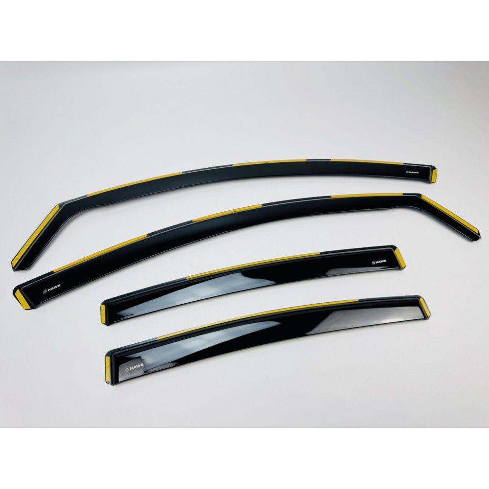 Дефлектори вікон (вітровики) для Volkswagen Passat B6/B7 2005-2015 Sedan Вставні (HAWK)