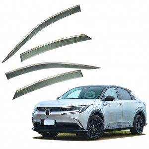 Дефлектори вікон (вітровики) для Honda e:NP2 / e:NS2 2024+ з нерж. хром полоскою (HAWK)