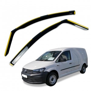 Дефлектори вікон (вітровики) для Volkswagen Caddy 2004-2020 вставні (HAWK)
