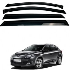 Дефлектори вікон (вітровики) до Renault megane lll 2008-2016 combi 4шт (Defl Lux)
