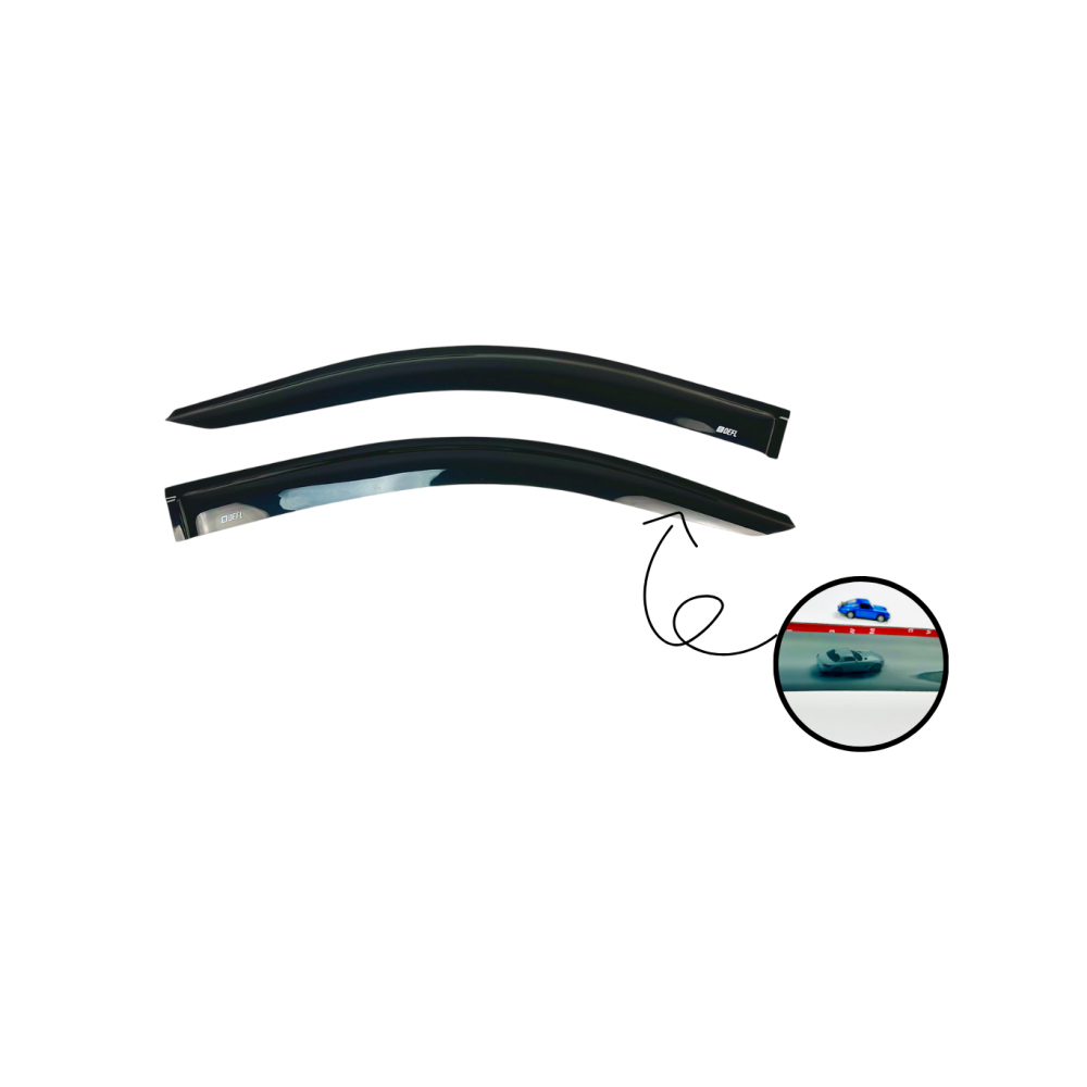 Дефлектори вікон (вітровики) до Mercedes Vito w639 2003-2014 2шт (Defl Lux)