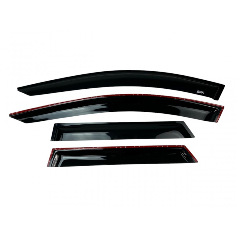 Дефлектори вікон (вітровики) до Renault Duster ll 2018-2025 4шт (Defl Lux)