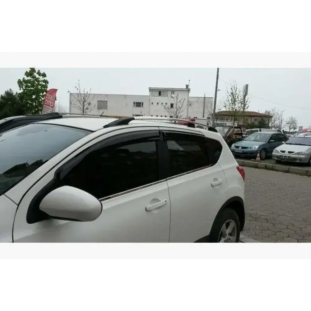 Рейлинги для Nissan Qashqai 2006-2014 [ДБ] Хром STF-ABS (Турция) на клей