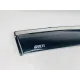 Дефлектори вікон (вітровики) для Mitsubishi Outlander 2012-2020 4ШТ. з нерж.хром полоскою (HAWK)
