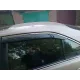 Дефлектори вікон (вітровики) для Toyota Camry V40 2006-2011 з нерж.хром полоскою (HAWK)