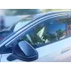 Дефлекторы окон (ветровики) для Volkswagen ID.4 2021+ c нерж. хром полоской (HAWK)