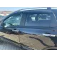 Дефлектори вікон (вітровики) для Nissan Qashqai I 2006-2014 з нерж.хром полоскою (HAWK)