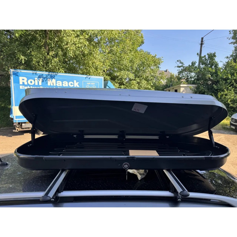 Автомобільний бокс Hawk 460 літрів сірий