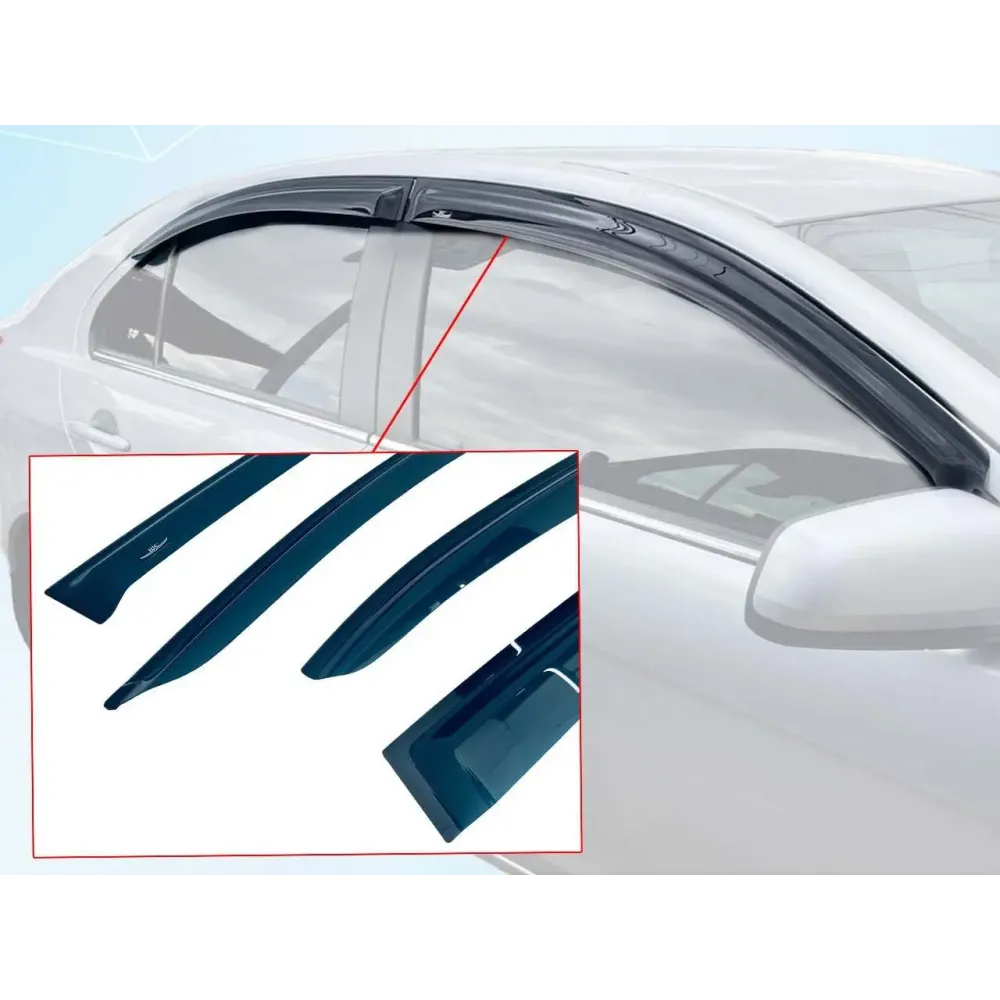 Дефлекторы окон (ветровики) Volkswagen Jetta 2011-2018 Sedan HIC