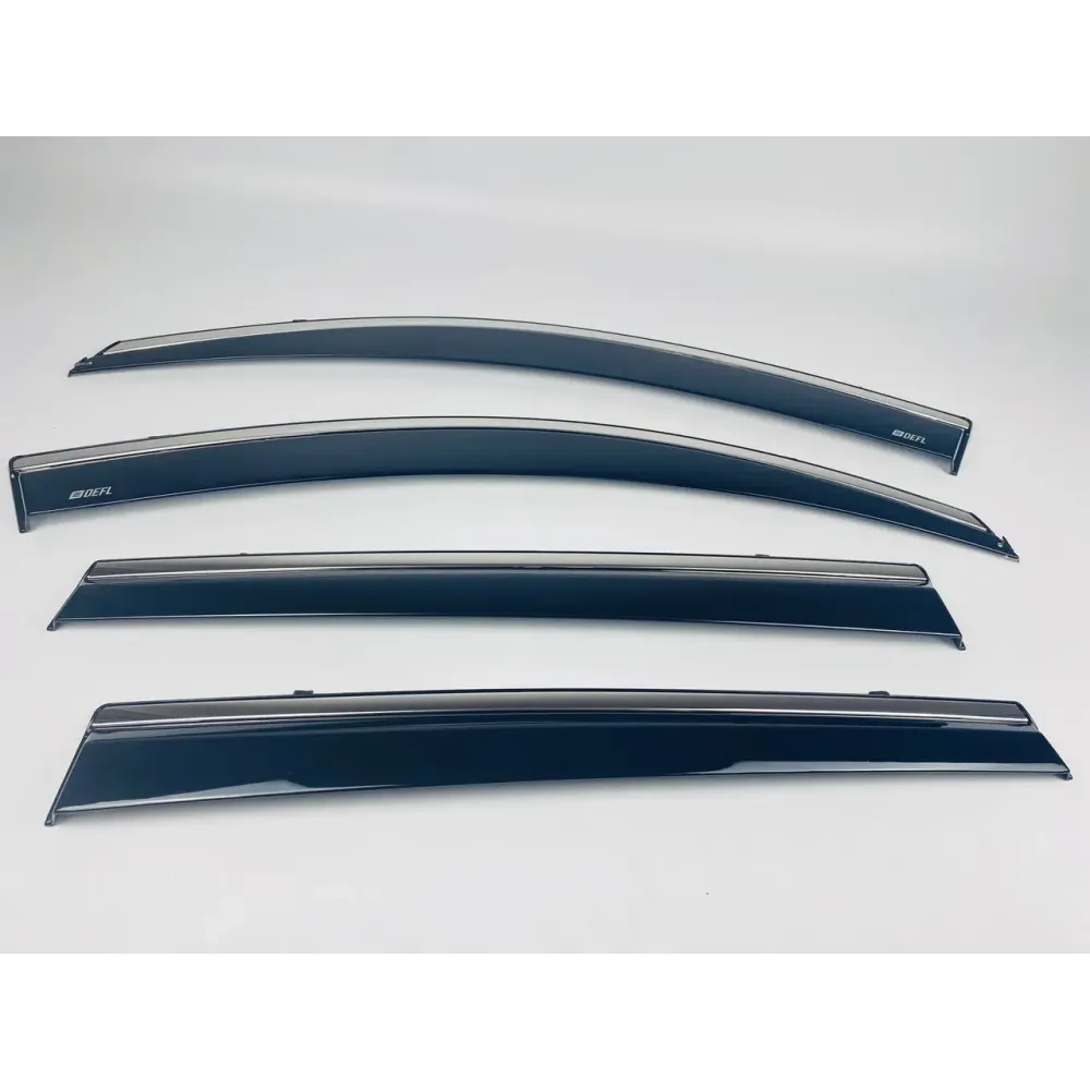 Дефлектори вікон (вітровики) для Toyota RAV-4 2006-2013 з нерж.хром полоскою (DEFL)