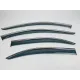 Дефлекторы окон (ветровики) для Skoda Rapid 2012+ /Seat Toledo 2012+ SD с нерж. хром полоской (DEFL)