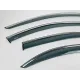 Дефлекторы окон (ветровики) для Skoda Rapid 2012+ /Seat Toledo 2012+ SD с нерж. хром полоской (DEFL)