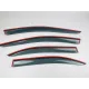 Дефлекторы окон (ветровики) для Skoda Rapid 2012+ /Seat Toledo 2012+ SD с нерж. хром полоской (DEFL)