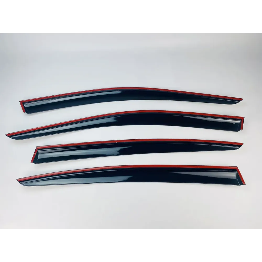 Дефлектори вікон (вітровики) для Volkswagen Passat B8 2015+ з нерж.хром полоскою (DEFL)