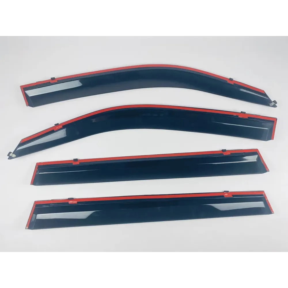 Дефлектори вікон (вітровики) для Toyota LC 200/ LX 570 2008+ з нерж.хром полоскою (DEFL)