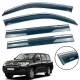 Дефлектори вікон (вітровики) для Toyota LC 200/ LX 570 2008+ з нерж.хром полоскою (DEFL)