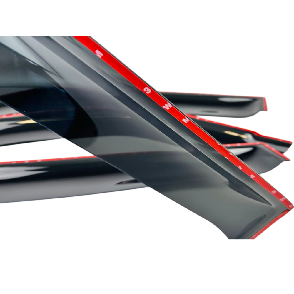 Дефлектори вікон (вітровики) до Mitsubishi Pajero III/IV 2000-2006; 2006+ накладні на скотчі (DEFL)