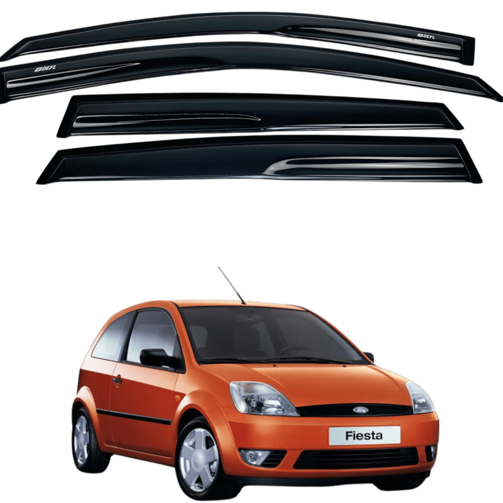 Дефлектори вікон (вітровики) до Ford FIESTA 2002-2008 накладні (DEFL)