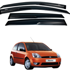 Дефлекторы окон (ветровики) для Ford FIESTA 2002-2008 накладные (DEFL) 