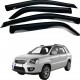 Дефлектори вікон (вітровики) до Kia SPORTAGE 2004-2010 накладні (DEFL)