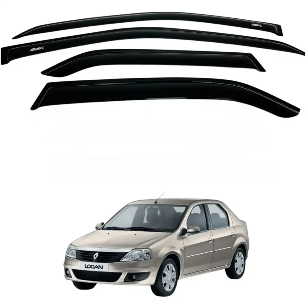 Дефлектори вікон (вітровики) до Renault LOGAN SEDAN  2004-2013 (Defl)