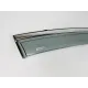 Дефлектори вікон (вітровики) для Toyota Rav-4 2013-2019 з нерж.хром полоскою (DEFL)