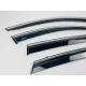 Дефлектори вікон (вітровики) для Hyundai Tucson IV 2021+ нерж. з хром полоскою (DEFL)