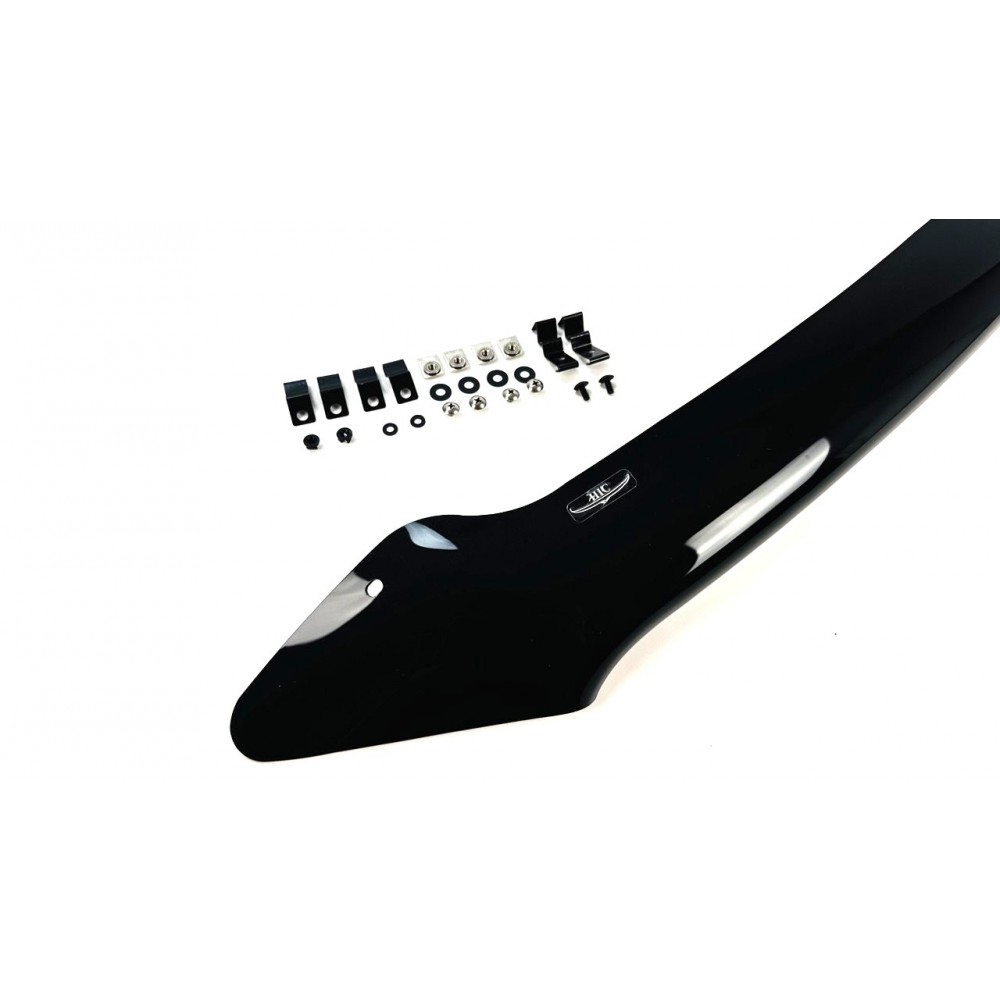 Дефлектор капота (мухобійка) для Mitsubishi Outlander 2009-2012 після рестайлінга коротка HIC