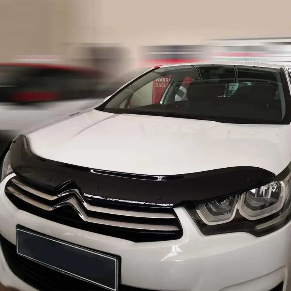 Дефлектор капота (мухобійка) для Citroen C4 2011-2018 (TAN24)