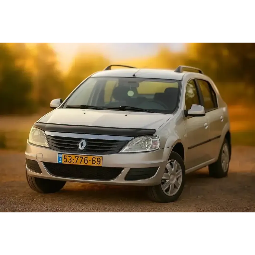Дефлектор капота (мухобойка) для Renault Logan 2005-2014 (CappaFe) /DACIA