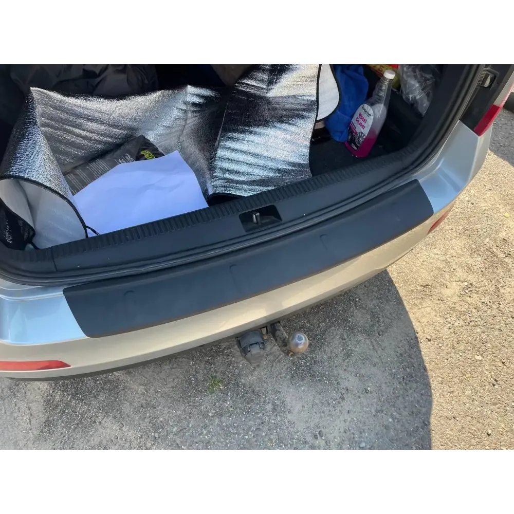 Накладка на задній бампер для Skoda Octavia A7 2013+ ABS-пластик 3D (TAN24)