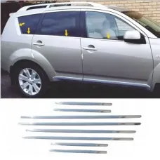 Окантовка окон для Mitsubishi Outlander 2008> 4шт. (TAN24)