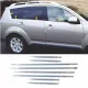 Окантовка вікон для  Mitsubishi Outlander 2008> 4шт. (TAN24)
