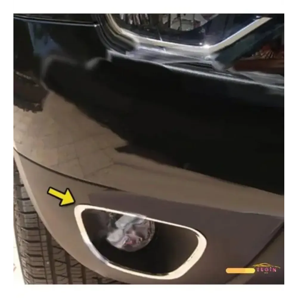 Накладки на противотуманки для Dacia Duster 2010-2018 Хром-нерж 2 шт (TAN24)