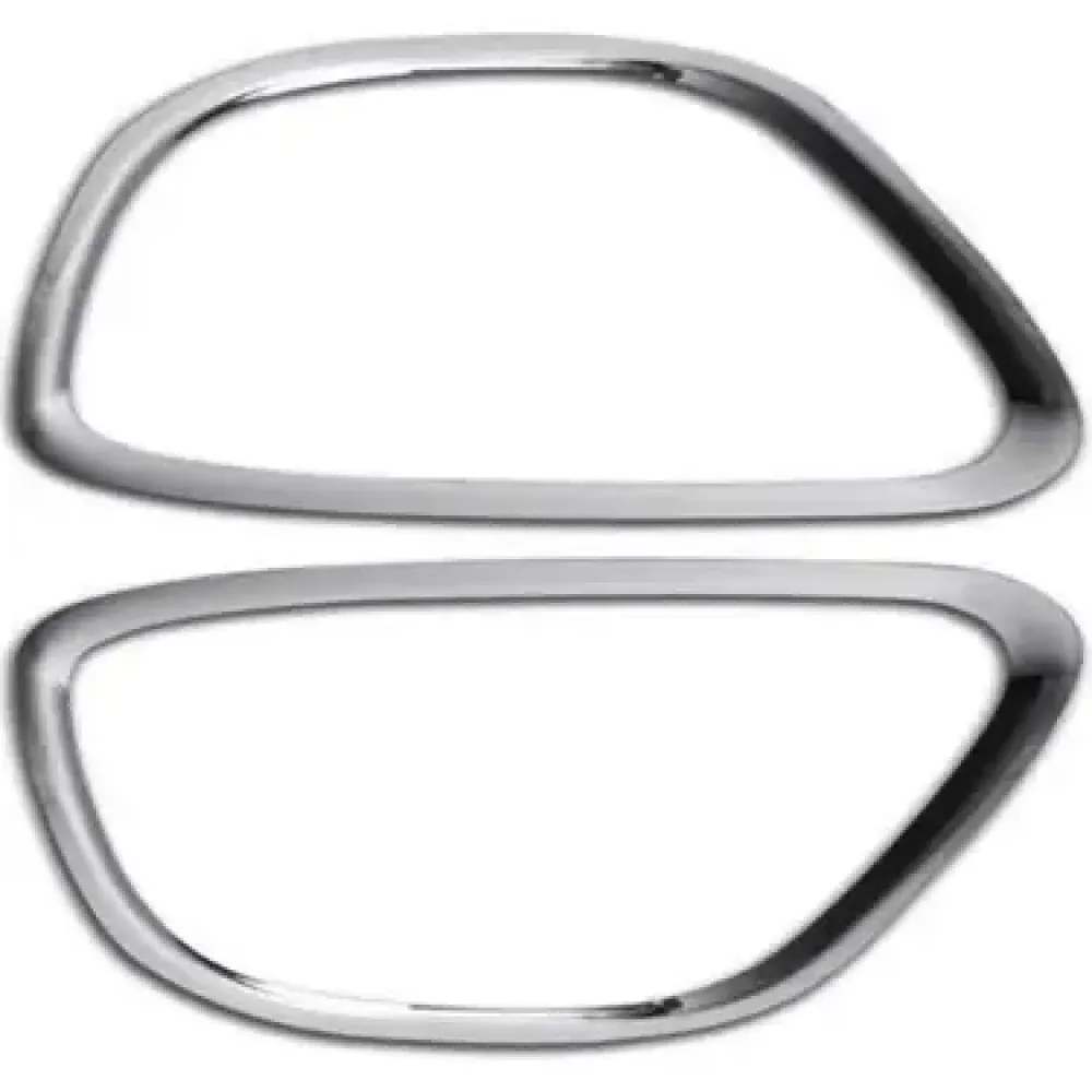 Накладки на противотуманки для Dacia Duster 2010-2018 Хром-нерж 2 шт (TAN24)